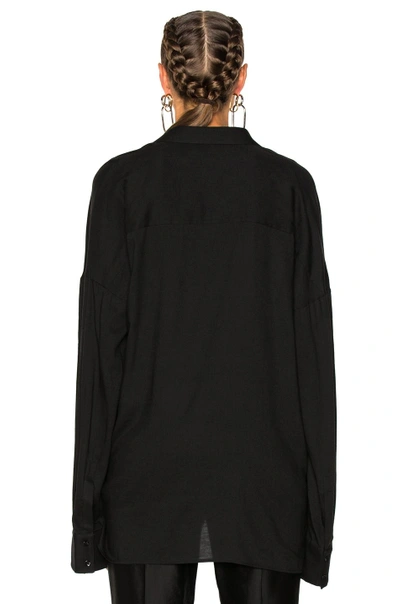 Shop Haider Ackermann Oversized Shirt In Black