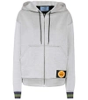 PRADA Printed cotton-blend hoodie