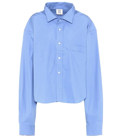 Vetements Menswear Cotton Shirt In Blue