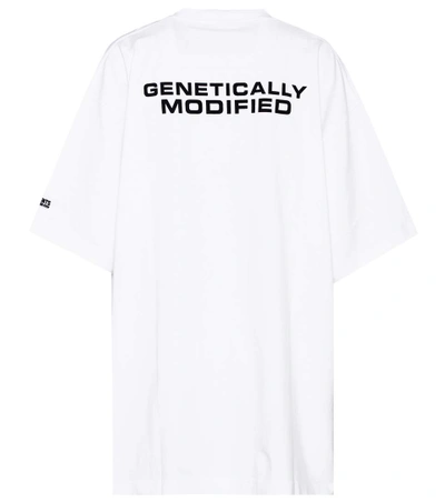 Vetements Biohazard Print Oversized T-shirt In White