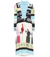 VALENTINO Printed crêpe dress