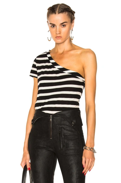 Shop Rta Anais Top In Black, Stripes. In Black & White