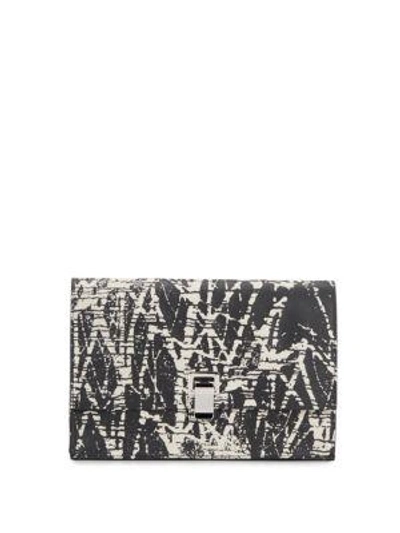 Proenza Schouler Small Leather Lunch Bag Clutch In Black