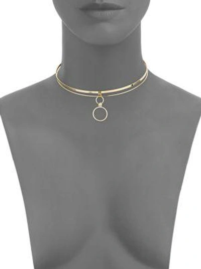Shop Jules Smith Whirl Collar Necklace In Gold