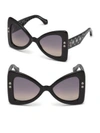 dressing gownRTO CAVALLI 50MM Oversize Butterfly Sunglasses