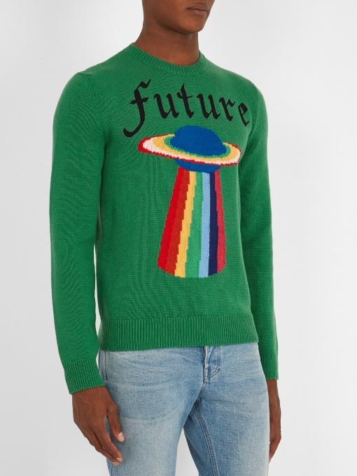 gucci spaceship sweater