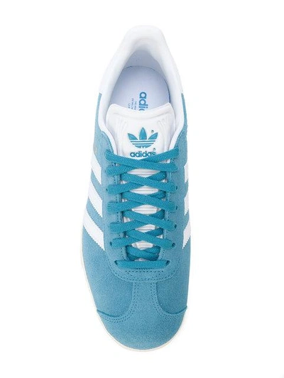 Shop Adidas Originals Gazelle Sneakers In Blue