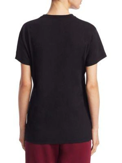 Shop Marc Jacobs Your Logo Here Cotton Tee In Black
