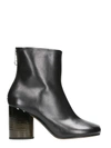 MAISON MARGIELA BLACK ANKLE BOOTS,7438361