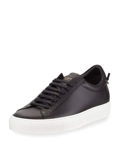 Givenchy Smooth Leather Lace-up Trainer, Black