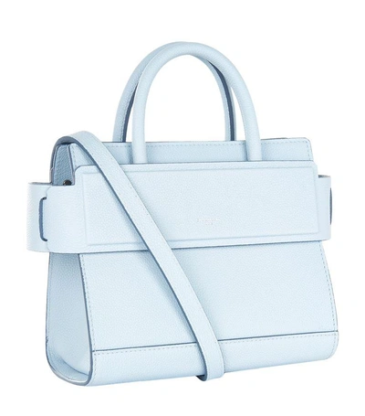 Shop Givenchy Mini Horizon Grain Tote Bag In Light Blue