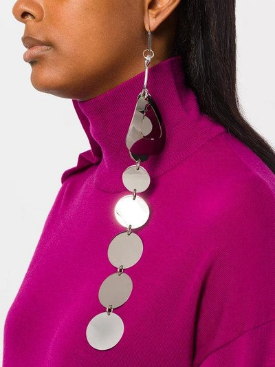 Shop Maison Margiela Drop Disc Earring