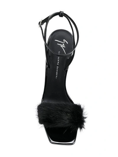 Shop Giuseppe Zanotti Picard Winter Sandals In Black