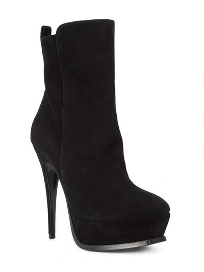 Shop Saint Laurent Platform Sole Ankle Boots