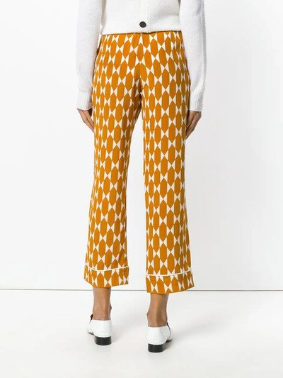 Shop Tory Burch Printed Cropped Trousers