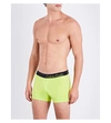 Calvin Klein Edge Classic-fit Stretch-cotton Trunks In Bright Lime