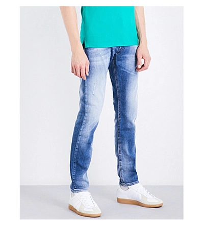 Diesel Thommer Slim-fit Skinny Jeans In Light Wash Blue