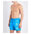 Hugo Boss Octopus Logo-print Swim Shorts In Brt Blue