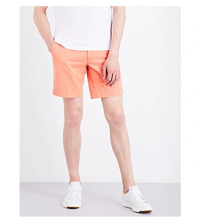 Polo Ralph Lauren Straight-fit Cotton Shorts In Capri Orange