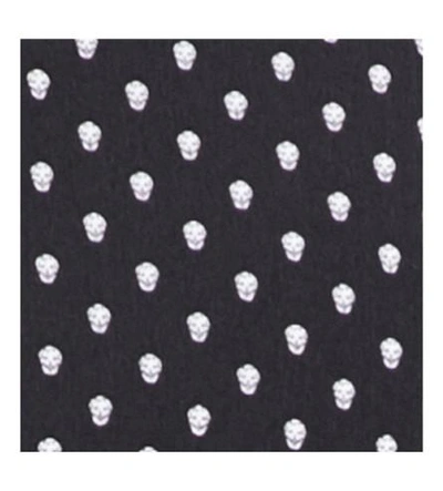 Shop Alexander Mcqueen Regular-fit Skull-print Silk Shirt In Black/white