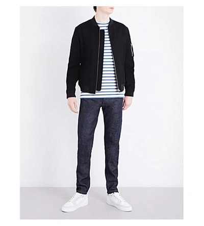 Shop Apc Felix Cotton Jacket In Noir Lzz