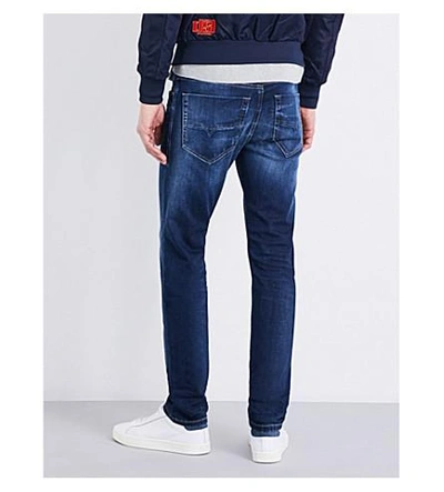 Shop Diesel Tepphar Slim-fit Skinny Jeans In Denim Blue