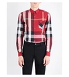 BURBERRY Thornaby check-print regular-fit cotton-blend shirt