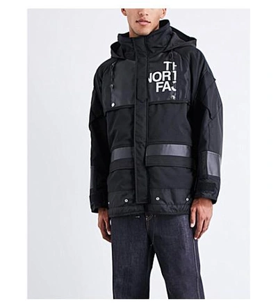 Shop Junya Watanabe X The North Face Wool-blend Jacket In Black White Black
