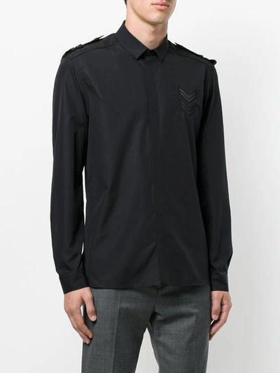 Shop Neil Barrett Arrow Shirt In Black