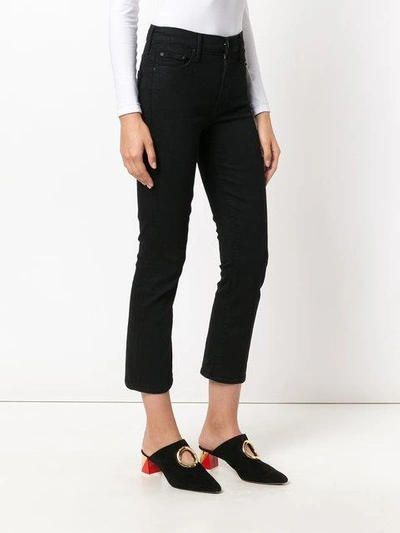 Shop Mother Cropped Flared Jeans