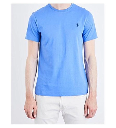 Shop Polo Ralph Lauren Pony Motif Cotton-jersey T-shirt In Scottsdale Blue