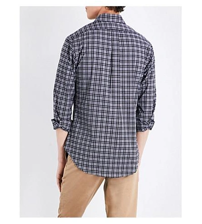 Shop Polo Ralph Lauren Slim-fit Checked Cotton Shirt In 1786 Black/whit