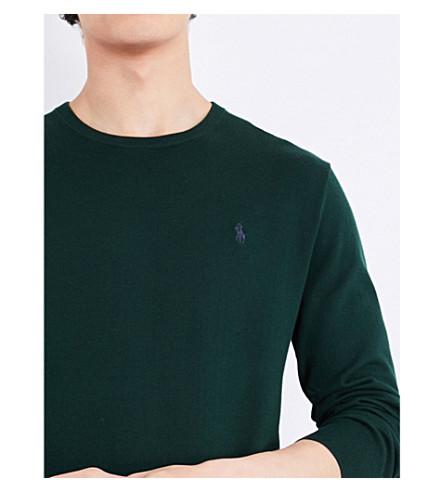 polo ralph lauren slim fit pima cotton sweater