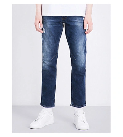 Calvin Klein Slim-fit Skinny Mid-rise Jeans In Blue Dest