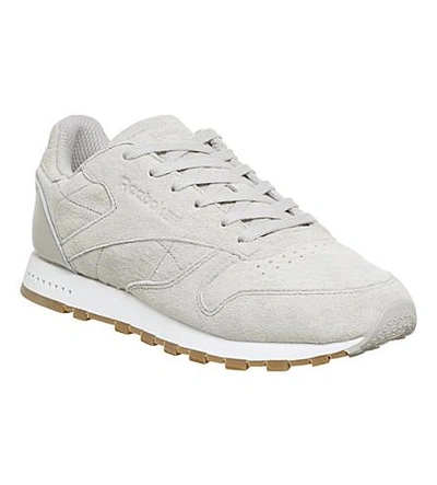 Shop Reebok Classic Suede Sneakers In Sand Stone Chalk Gum