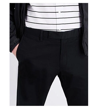Shop Polo Ralph Lauren Slim-fit Stretch-cotton Pants In Polo Black
