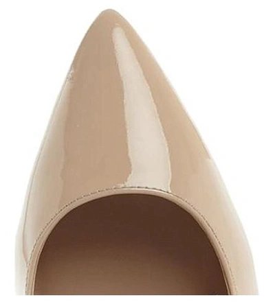 Shop Dune Aeryn Slip-on Patent-leather Court Shoes In Nude-patent