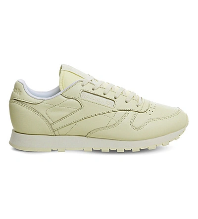 Reebok Classic Leather Sneakers In Washed Yellow