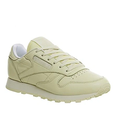 Shop Reebok Classic Leather Sneakers In Washed Yellow