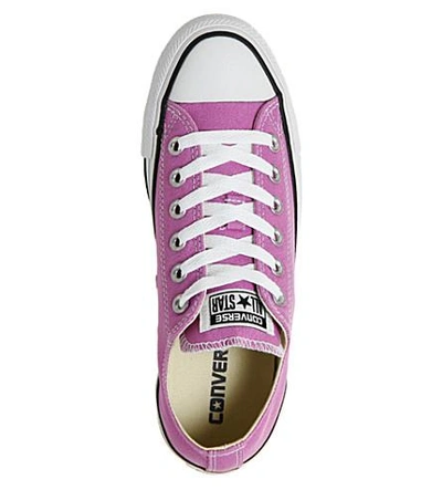 Shop Converse All Star Low-top Canvas Trainers In Fuchsia Glow