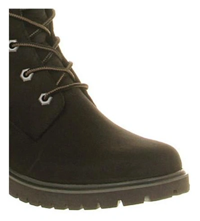 Shop Timberland 14-inch Lace-up Leather Boots In Black Nubuck
