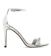 STEVE MADDEN STECY METALLIC FAUX-LEATHER SANDALS