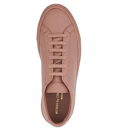 Shop Common Projects Original Achillies Leather Low-top Sneakers In Antique Rose