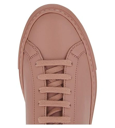 Shop Common Projects Original Achillies Leather Low-top Sneakers In Antique Rose