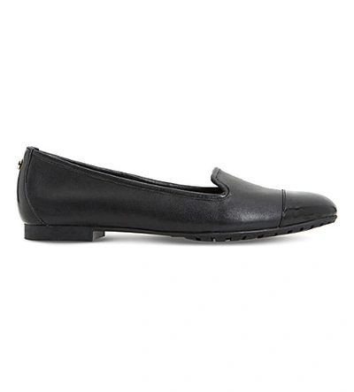 Dune Geneveve Leather Pumps In Black-leather