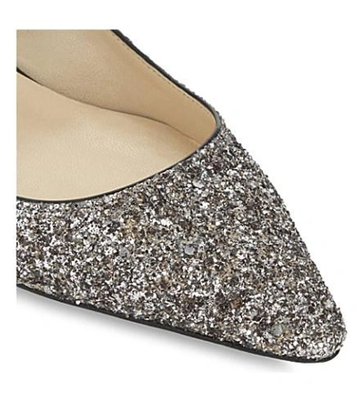 Shop Jimmy Choo Romy 40 Glitter Courts In Light Mocha/black