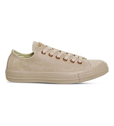 Converse All Star Low-top Studded Leather Trainers In Bisque Rose Gold