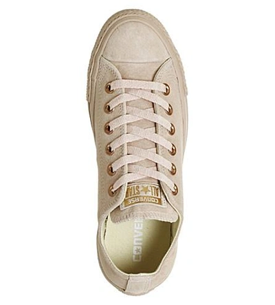 Shop Converse All Star Suede Low-top Trainers In Bisque Rose Gold