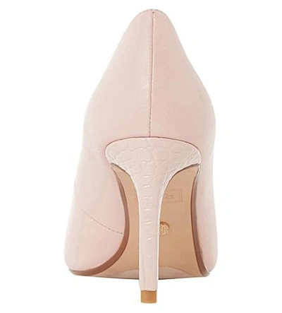 Shop Dune Abbigail Suede Courts In Blush-leather