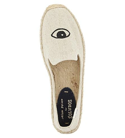 Shop Soludos Wink Canvas Espadrilles In Wink Sand270